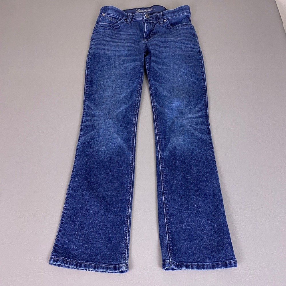 Wrangler Q-Baby Ultimate Riding Jeans Bootcut Women's Junior Size 7x32 Mid Rise